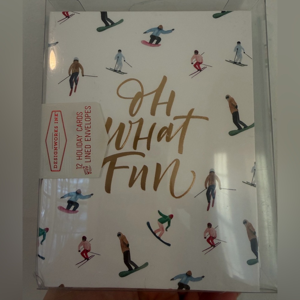 3x NWT Designworks Ink Ski Holiday Cards Set (12ea)